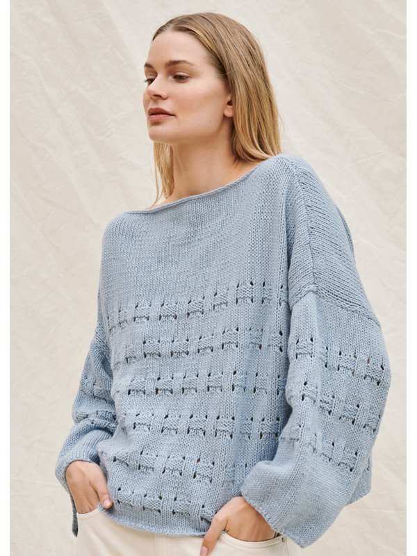 Lana Grossa PULLI MIT FLECHTMUSTER Fourseason