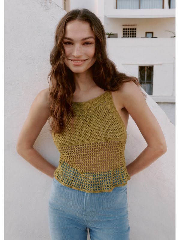 Lana Grossa TOP MIT FILETMUSTER Terra