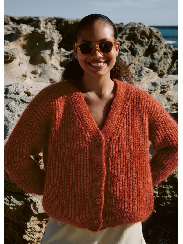 Lana Grossa CARDIGAN Cotton Wool & Silkhair