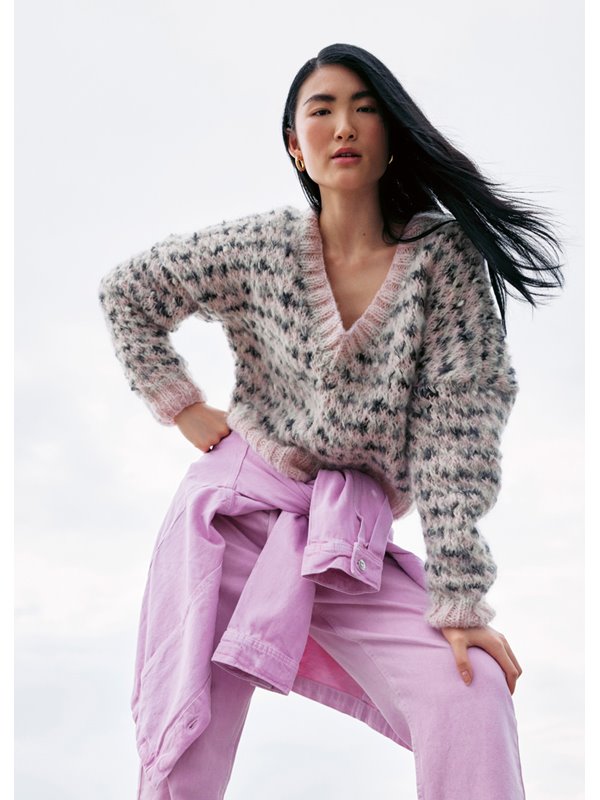 Lana Grossa PULLOVER Brushy (lala Berlin) & Brillino