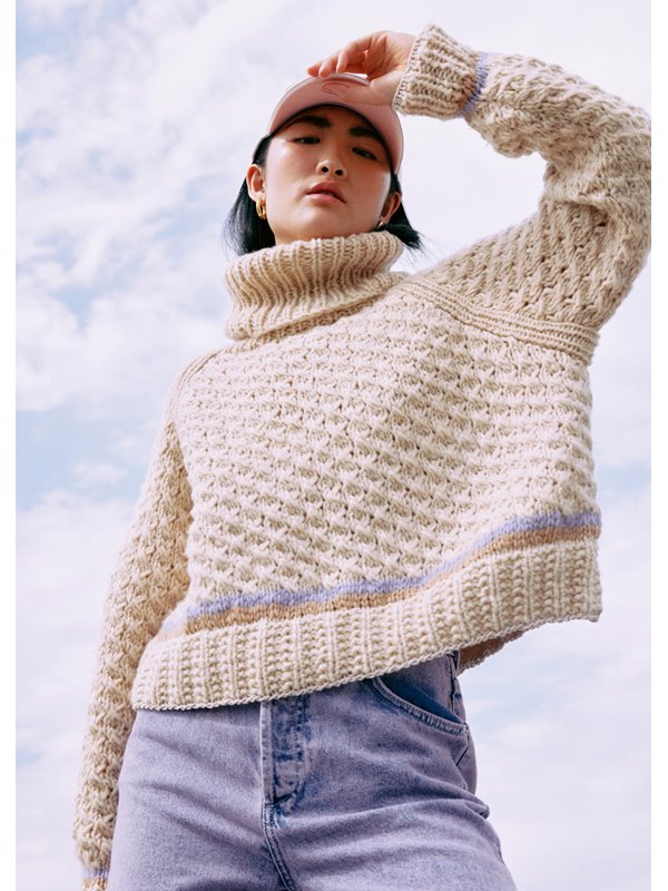 Lana Grossa PULLOVER Lovely Cotton (lala Berlin) & Brillino