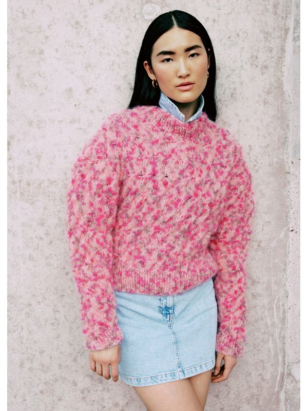 Lana Grossa PULLOVER Brushy Print (lala Berlin)
