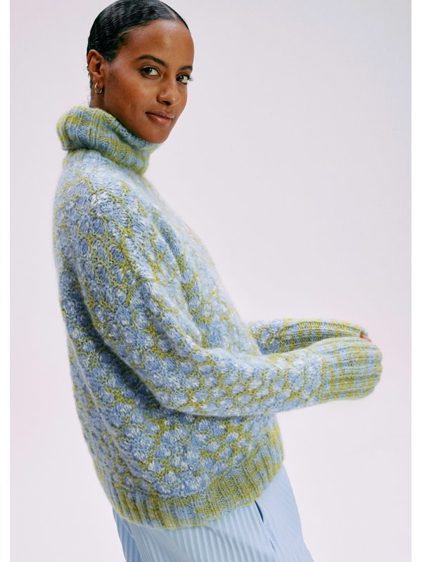 Lana Grossa PULLOVER Lala Berlin Smoothy & Lala Berlin Buffy