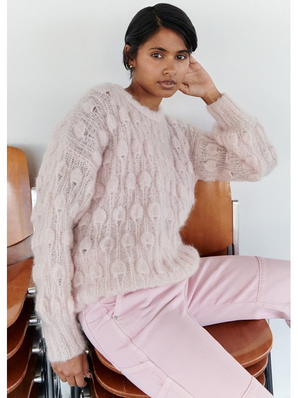 Lana Grossa PULLOVER TROPFENMUSTER Mohair Moda