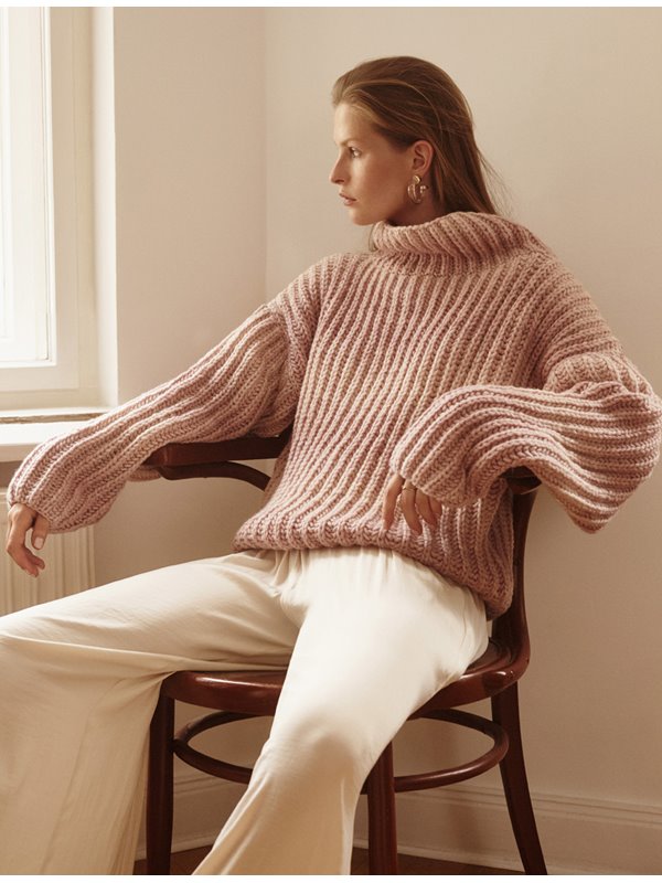 Lana Grossa PULLOVER Alta Moda Cashmere 16 Sfumato