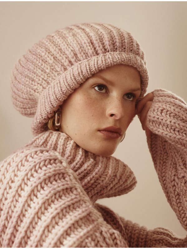 Lana Grossa BEANIE/MÜTZE Alta Moda Cashmere 16 Sfumato