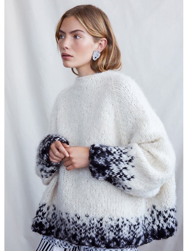 Lana Grossa PULLOVER Lala Berlin Furry & Lala Berlin Furry Bicolor