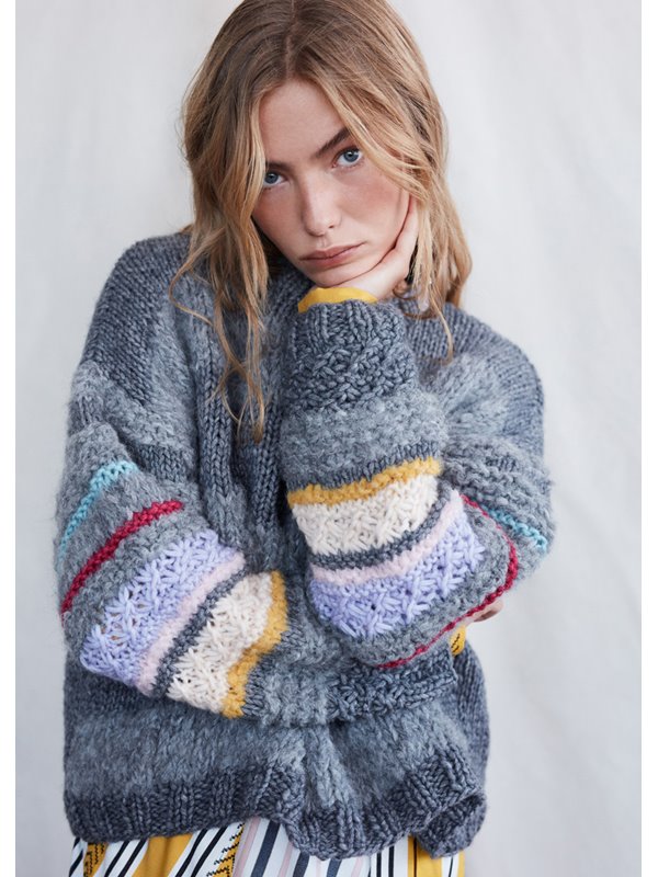 Lana Grossa PULLOVER Lala Berlin Lovely Cotton & Lala Berlin Furry