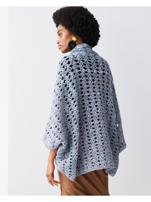 Lana Grossa CAPE Lala Berlin Lovely Fine Tweed