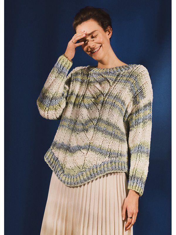 Lana Grossa PULLOVER About Berlin Bulky Print