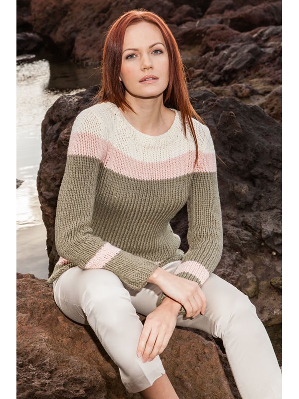 Lana Grossa TAILLIERTER PULLOVER 365 Cashmere