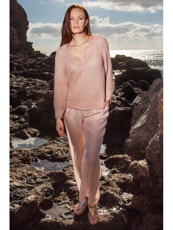 Lana Grossa PULLOVER MIT V-AUSSCHNITT 365 Seta