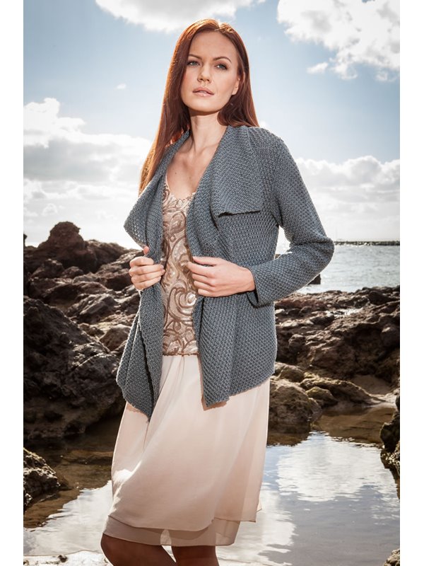 Lana Grossa JACKE MIT STRUKTURMUSTER 365 Cashmere