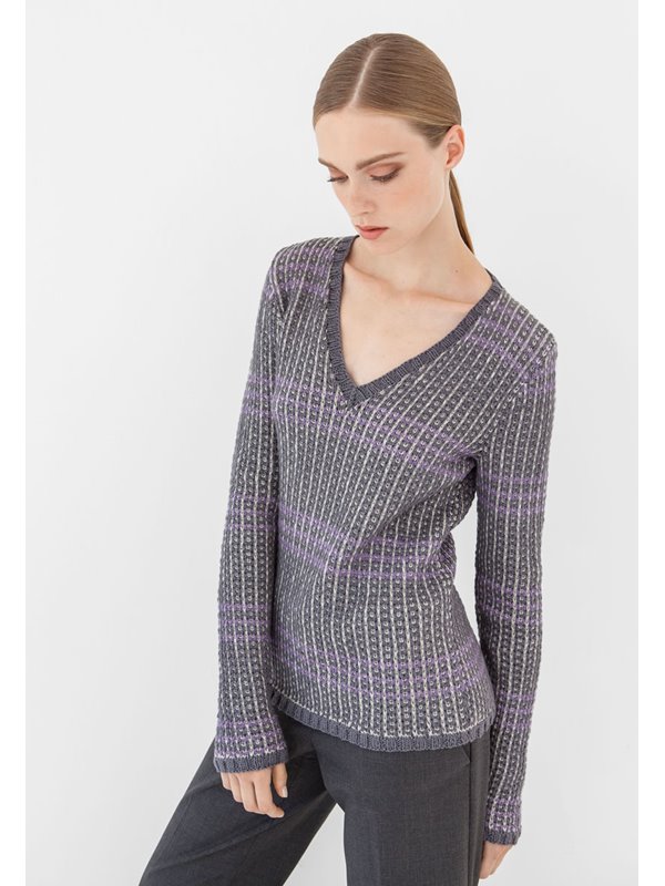 Lana Grossa V-AUSSCHNITTPULLI 365 Cotone
