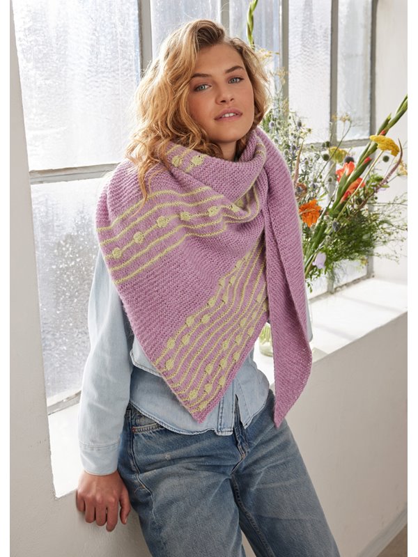 Lana Grossa DREIECKSTUCH SILVER DOTS Ecopuno & Setasuri