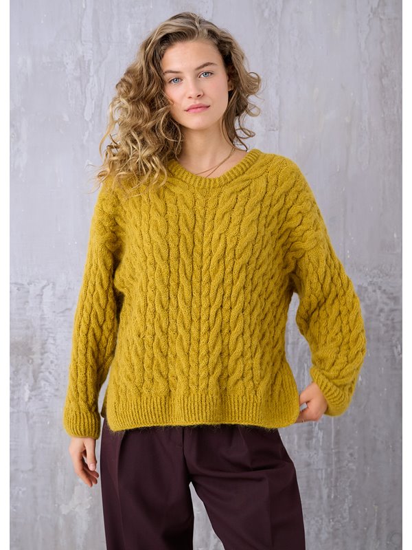 Lana Grossa COZY CABLE SWEATER Ecopuno & Setasuri