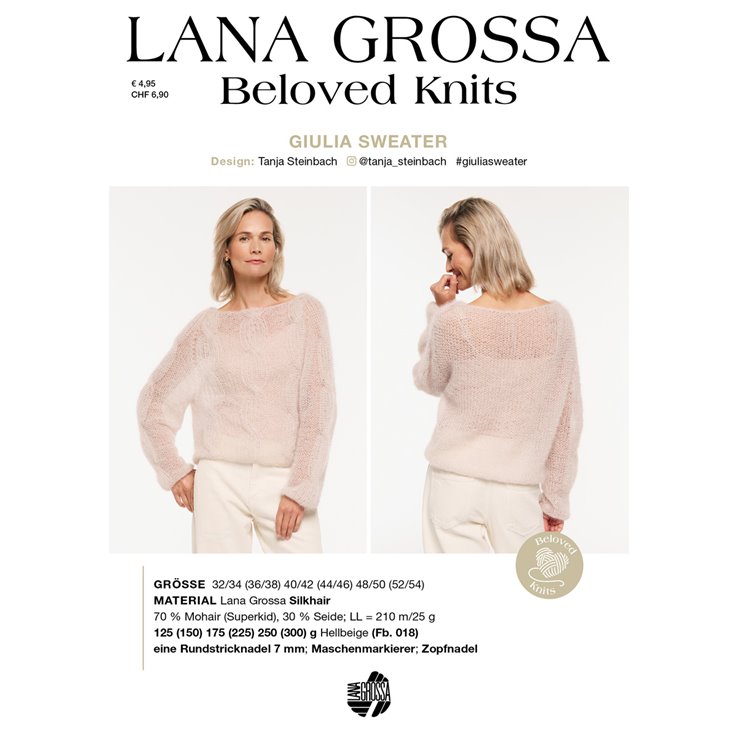 Lana Grossa GIULIA SWEATER - Beloved Knits No. 3