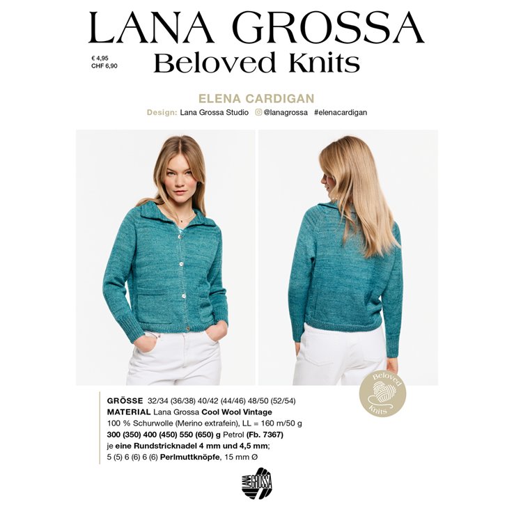ELENA CARDIGAN - Beloved Knits No. 3 von Lana Grossa