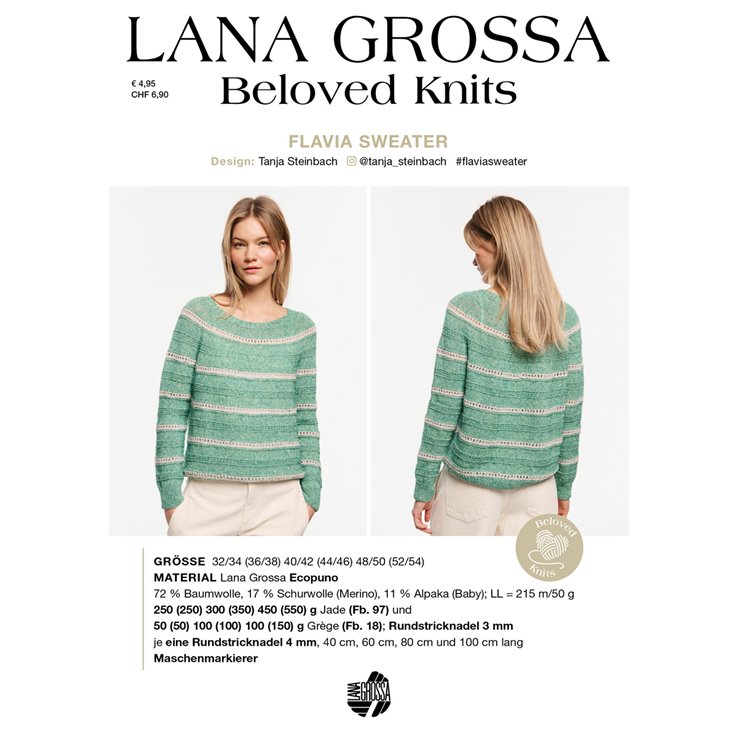 Lana Grossa FLAVIA SWEATER - Beloved Knits No. 3
