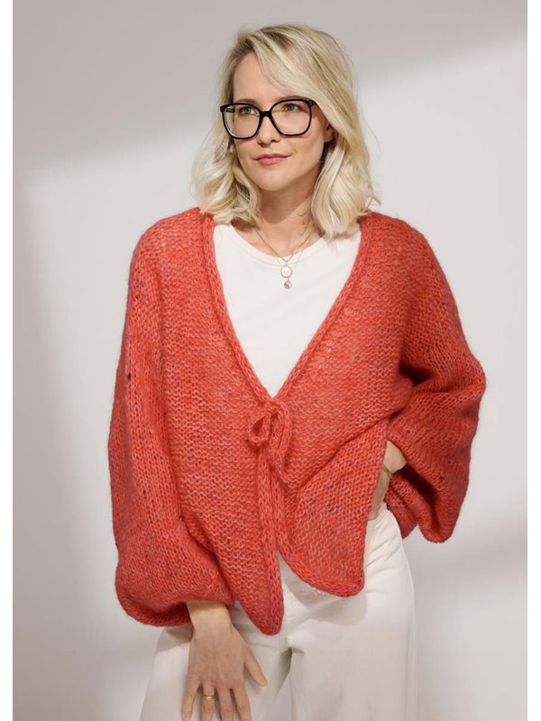 Lana Grossa LETTER SWEATER Soffio & Natural Superkid Tweed