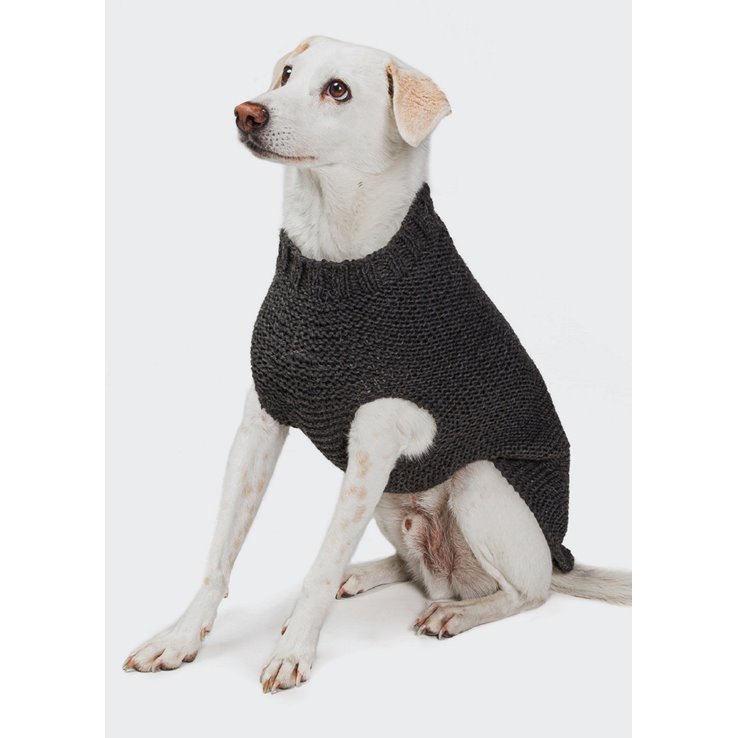 DIY STRICKSET Hundepullover L <br> (200g Merino Wool) | 04-Anthrazit