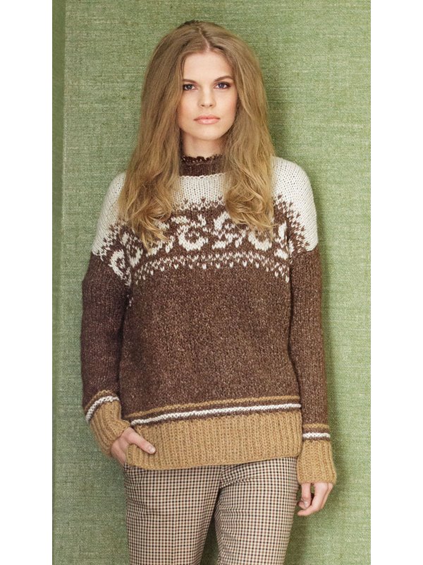 Lana Grossa PULLI MIT JACQUARDBORDÜREN Anima/Arioso