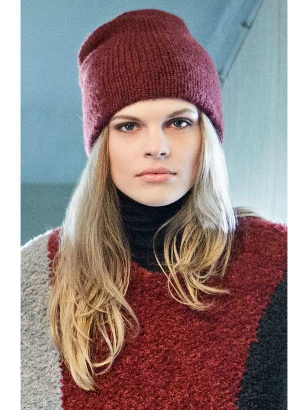 Lana Grossa GEDOPPELTE MÜTZE Alta Moda Alpaca