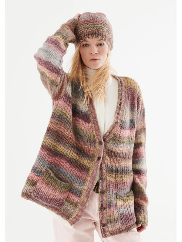 Lana Grossa CARDIGAN MIT HALBPATENTMUSTER UND GLATT RECHTS Tutti