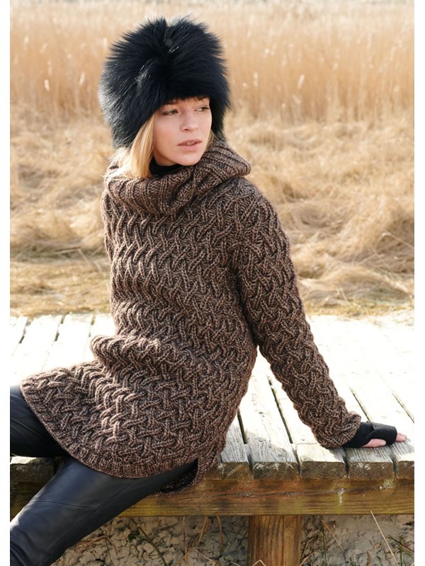 Lana Grossa PULLI IM RIPPENZOPFMUSTER Insieme