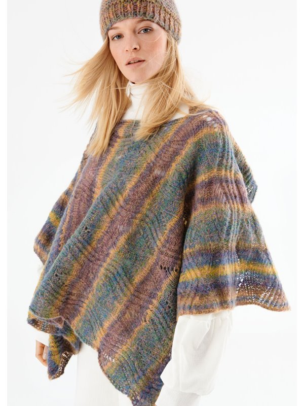 Lana Grossa PONCHO IM ZACKENLOCHMUSTER Tutti