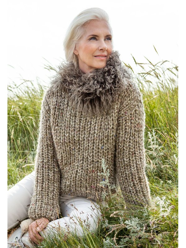 Lana Grossa PULLOVER Lala Berlin Lovely Fine Tweed/Lala Berlin Shiny