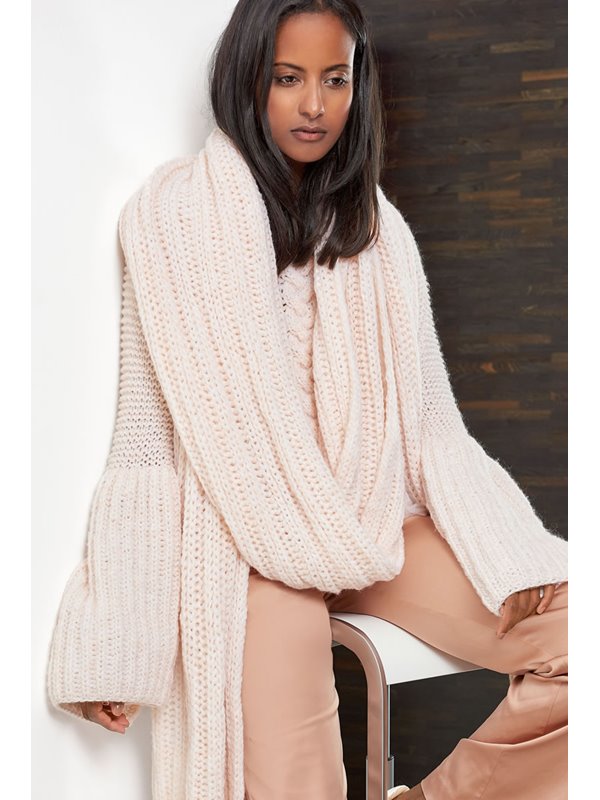 Lana Grossa PULLI MIT VOLUMINÖSEN ÄRMELN Lala Berlin Softness