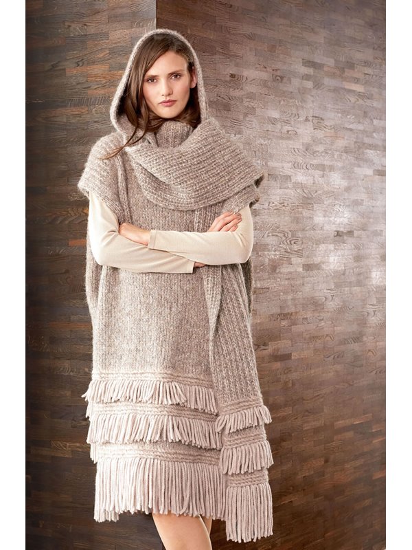 Lana Grossa KAPUZENSCHAL Garzato Fleece/Cloud/Alta Moda Superbaby