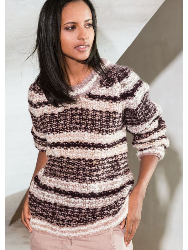 Lana Grossa PULLOVER Cloud Uni/Degradé