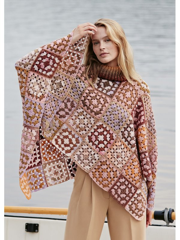 Lana Grossa GRANNY-PONCHO Gomitolo Aida