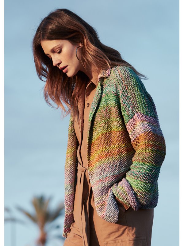 Lana Grossa PERLMUSTER JACKE Gomitolo Lino & Gomitolo Collina