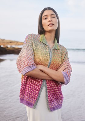 Lana Grossa CARDIGAN IM PUNKTMUSTER Cotonella