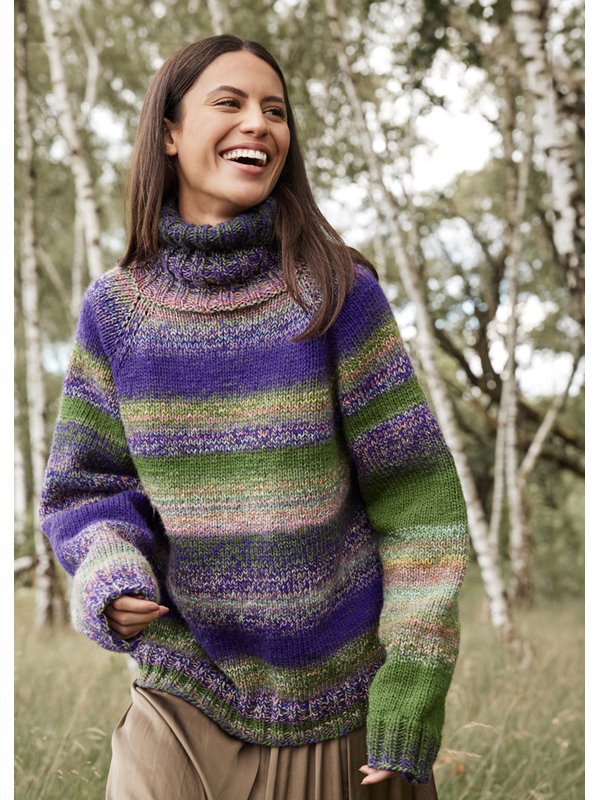 Lana Grossa ROLLKRAGEN-PULLOVER Gomitolo Fusione