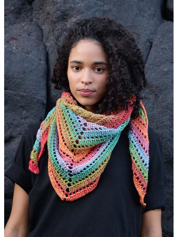 Lana Grossa 2-KNÄUEL-HÄKEL-DREIECKSTUCH Cotonella