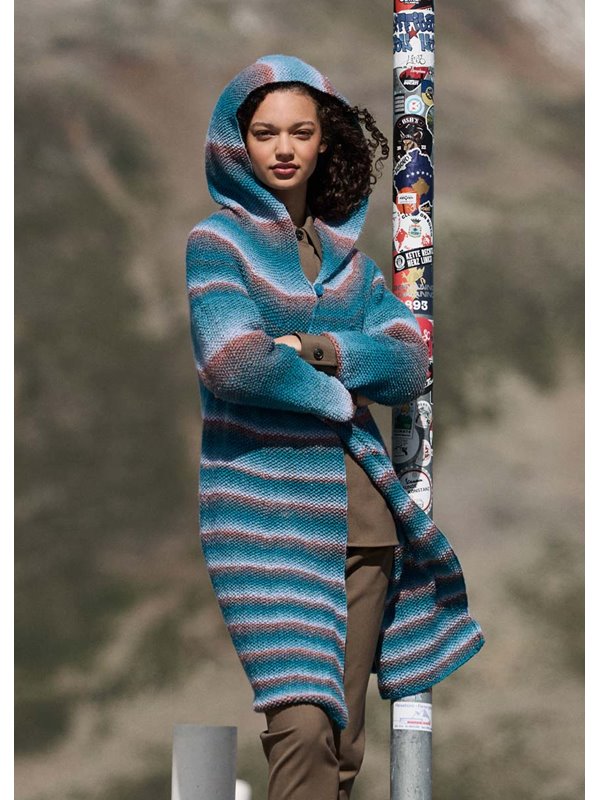 Lana Grossa HOODIE-MANTEL Gomitolo Gala