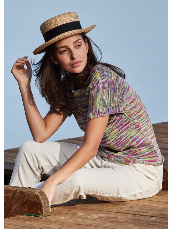 Lana Grossa PULLOVER Pima Fine Hand-dyed