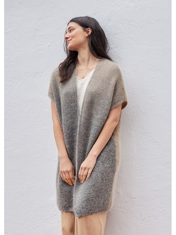 Lana Grossa CARDIGAN Cool Wool Lace hand-dyed, Cool Wool Lace & Silkhair