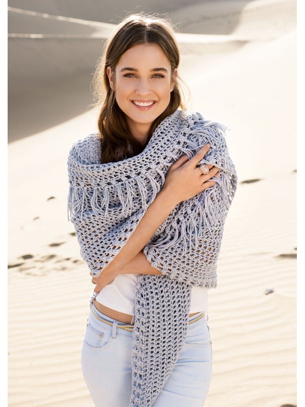 Lana Grossa DREIECKSTUCH MIT FRANSEN Only Cotton