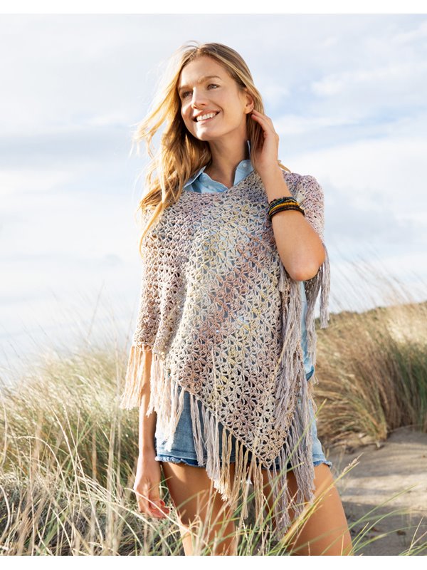 Lana Grossa PONCHO Gomitolo Summer Tweed