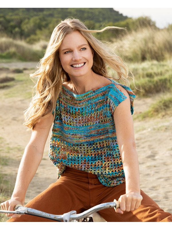 Lana Grossa TOP IM NETZMUSTER Pappagallo