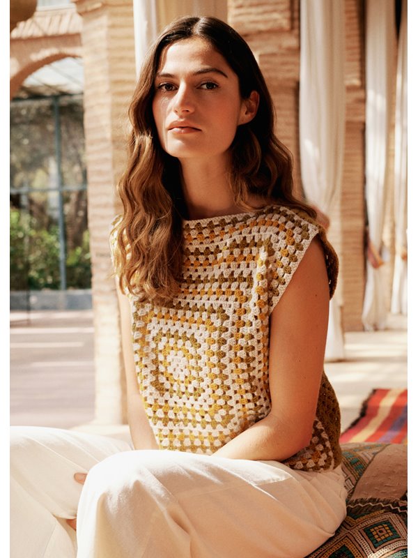 Lana Grossa QUADRATISCHES TOP Ecopuno