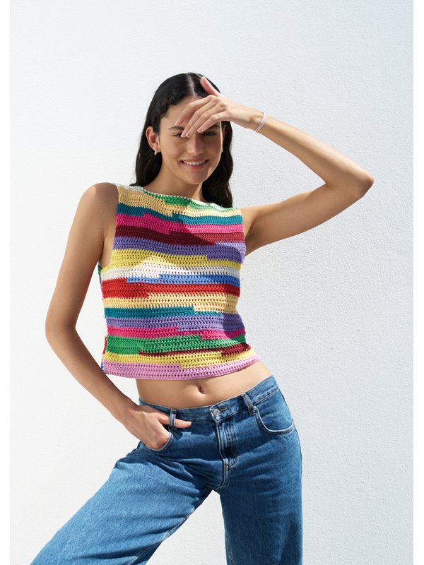 Lana Grossa TOP IN STÄBCHEN Cotone & Elastico