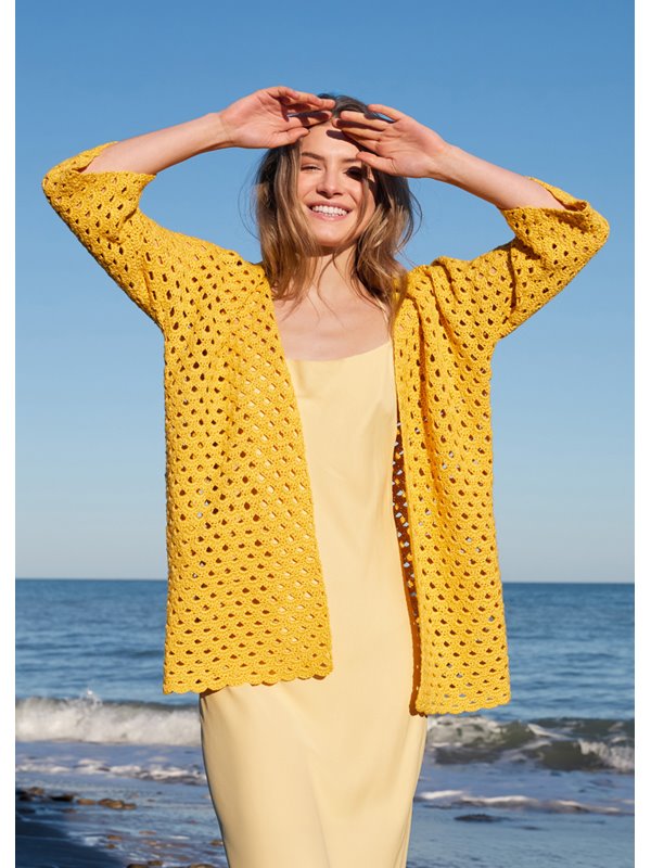 Lana Grossa CARDIGAN IM BOGENMUSTER Linarte