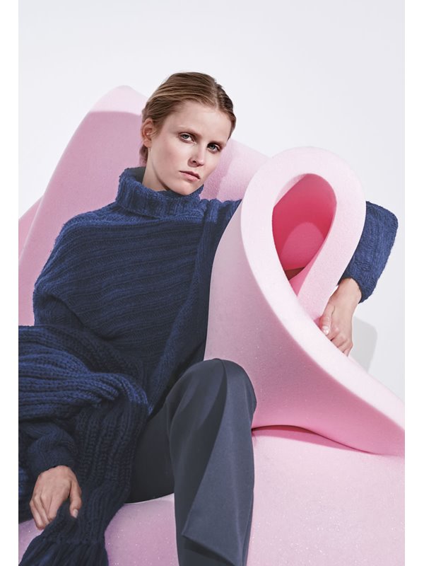 Lana Grossa PULLI MIT ASYMMETRISCHEM SCHLITZ Lala Berlin Cosy