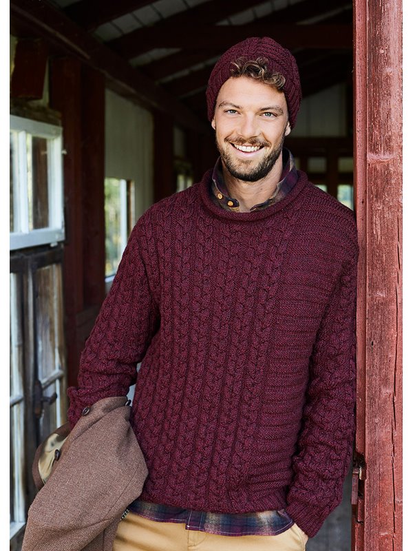 Lana Grossa HERRENPULLOVER Landlust Merino 180